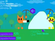 Fox Hominid Miner's free online idle clicker mining game on PlayArcadeHub