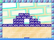 BrickFast free online block breaker arcade game with bricks shaped like a heart and igloo on PlayArcadeHub