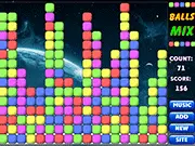 Balls Mix free online collapse match-3 puzzle game with multi-colored balls on PlayArcadeHub