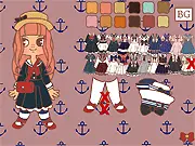 Screenshot from Sailor Lolita Dress Up free online game, showcasing fashion and style elements