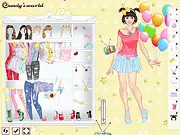 Childish Look Dressup free online game play fashion colorful summer outfits kids