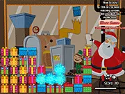 Free online Santa Toy Factory Clix matching game, clicking on groups of Christmas presents