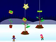 Free online Christmas Threes tile merging puzzle game, merging Christmas trees