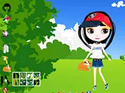 Happy Bibi free online dress up game, cute girl character and garden decoration game, play free Bibi online