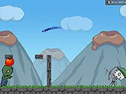 Play Skeleton Sharpshooter free online – a skeleton archer aiming to shoot an apple target with a bow and arrow