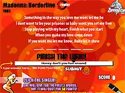 Screenshot of 80s Lyric Master music quiz game interface online