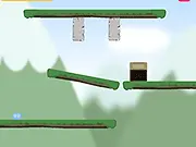 Screenshot of Puffball Puzzles 2 free online game showing a cute puffball character and a basket target