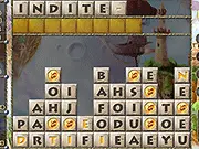 Cube Crash Wordz free online word game screenshot, arcade block puzzle game on PlayArcadeHub
