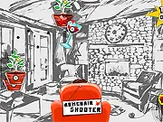 Play Armchair Shooter free online target shooting game - test aim on varying sizes and angles