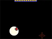 Screenshot of Le Poulet Fou FPS game showing the player aiming a weapon at an incoming wave of crazy birds - PlayArcadeHub