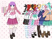 Play School Girl Dress Up online free anime and manga fashion game