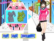 Play Young Fashionista Dress Up free game, girl trying on stylish clothes, fashion styling game online