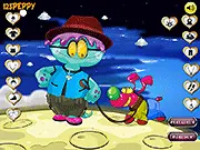 Alien and the Dog Dressup game free online styling and fashion