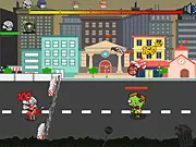 Zombie City Hold free online tower defense game protecting the base from zombie attacks