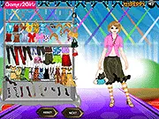 Charlene Dress Up Game screenshot, girl in different fashionable outfits, play free online dress up game