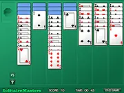 Screenshot of Scorpion Solitaire free online card game showing card columns and the tableau
