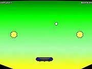 B-Bounce free online game screenshot, a ball bouncing between blocks and collecting stars in a vertical platformer