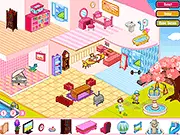 Girly Doll House Decoration free online interior design and decorating game