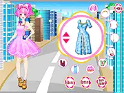 Fashion in Tokyo Dressup online game, girl dressing up in Harajuku style street clothes, play free