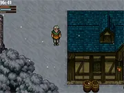 Snowdrift game screenshot, old Sam trying to survive in the snow, play free survival horror game online