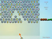 Animal Bubble Flash online game screenshot, showing colorful bubbles with cute animals inside, ready to be popped