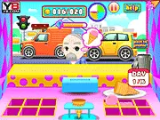 Ice Cream Delivery Truck game screenshot, serving customers quickly, play free time management game online