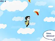 Castiel Gabriel Sweet Gifts free online catching game, chibi characters catching falling lollies and treats