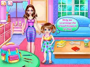 Crazy Mommy Busy Day online game, woman preparing lunch and shopping, play free life simulation game