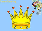 Play Crown Coloring free online game. Color the beautiful royal crown with gems and metals in this digital creative game.