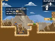 Play Baboom! free online platformer game, baboon character jumping on trees, classic arcade game free to play