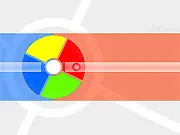 Free online arcade game thumbnail for Rainbow Ring, showing a multi-colored rotating ring with a tube releasing a single colored ball.