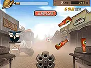 Firing on Bottles free online shooting game, shatter flying bottles with gun, arcade target practice on PlayArcadeHub
