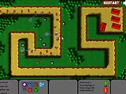 Hybra Tower Defense free online strategy game screenshot, tower placement