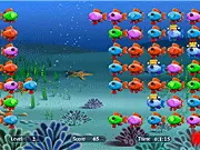 Fisher: The School Challenge free online game, intense fish-matching puzzle action