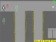 Matter Shift game screenshot, character teleporting between puzzle rooms, play free online game