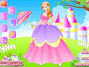 The Most Beautiful Princess Dress Up free online game screenshot showing a princess in an elegant gown and jewelry