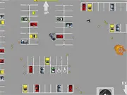 Flash Cash Dash gameplay screen, a vehicle driving and collecting money symbols while avoiding bullets