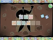 Words Flash game screen showing letters being arranged to form a word in a speed-based puzzle game