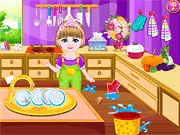 Baby Great Cleaning free online game screenshot - helping an adorable baby clean a house