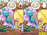 Emma and a Little Bluebird free online spot the differences game puzzle story