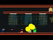 Play Quantum Corps free online, control gravity to run on the ceiling and shoot toxic barrels
