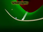 The main screen of the Boost Ball game, showing a sphere or ball character rolling on a colorful, floating platform with collectible icons visible in the background