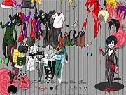 Kuroshitsuji Dress Up free online game. Sebastian Michaelis and Ciel Phantomhive in Victorian-era outfits.