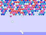 Bubble Bubble! free online game screenshot, colorful bubbles being shot and popped, addictive puzzle shooter game