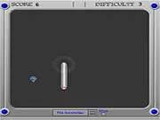 Robo Snake Flash game screenshot showing a futuristic mechanical snake eating data cubes on a neon grid. Play free online on PlayArcadeHub.
