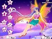 Fantasy Fairy Dress Up game screenshot, fairy with beautiful wings and dress, free online fantasy game