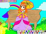 Play Cute Princess Coloring free online game. Design and color your own adorable princess with a variety of vibrant colors.