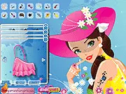 Farm Makeover game screen, stylish farm girl makeover, free online dress up and beauty game