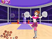 Cheerleading Cheers Dress Up free online game for cheerleading uniforms and pom-pom outfits