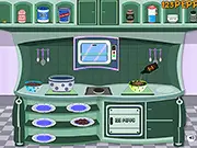 Chocolate Blueberry Pies free online cooking game step-by-step baking simulation